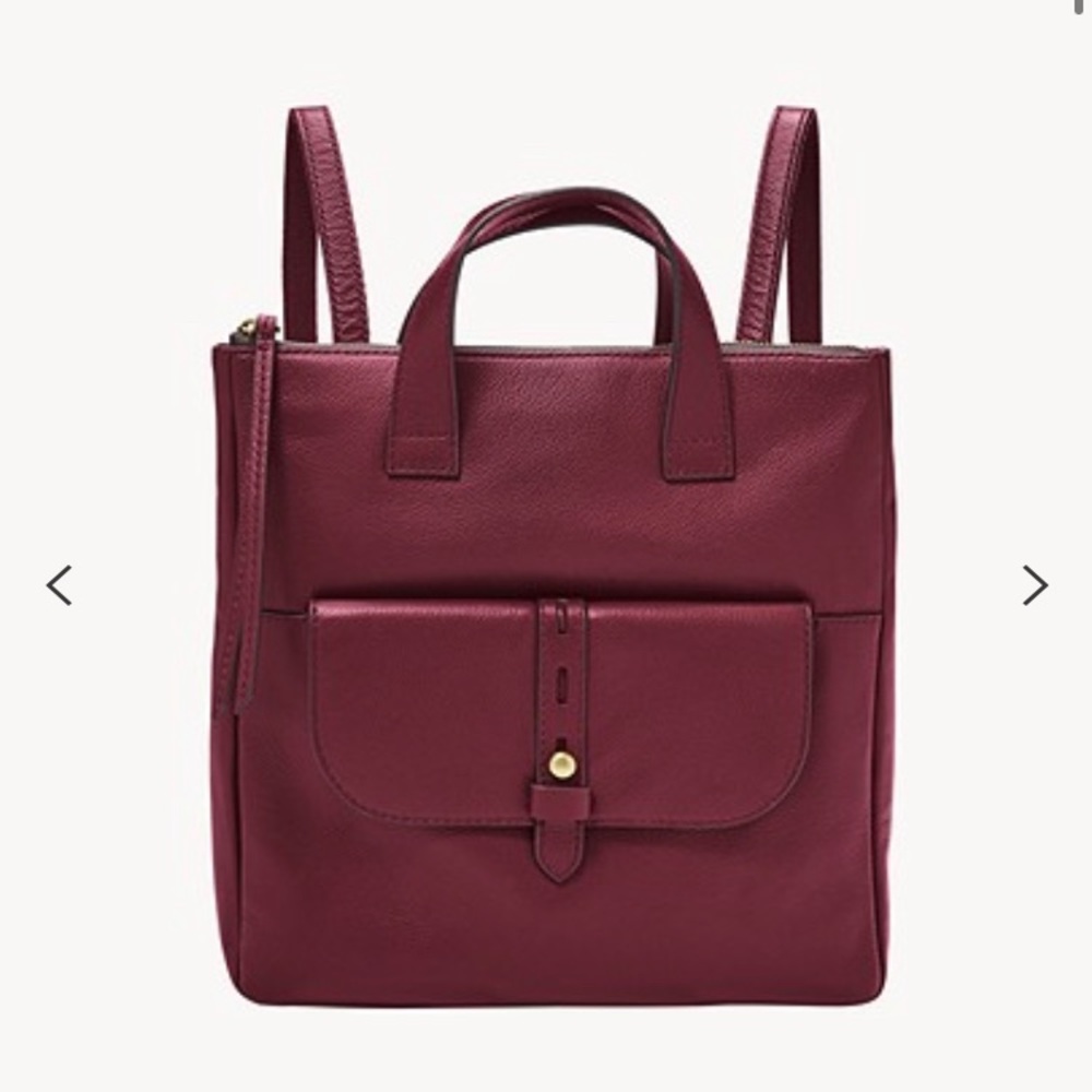 Fossil Backpack Hunter Claret Red
